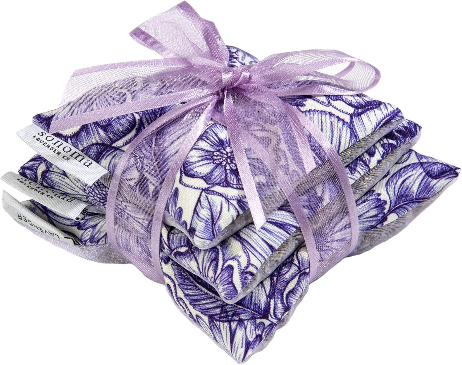 Sonoma Lavender Dried Lavender Sachet Trio for Home and Closets