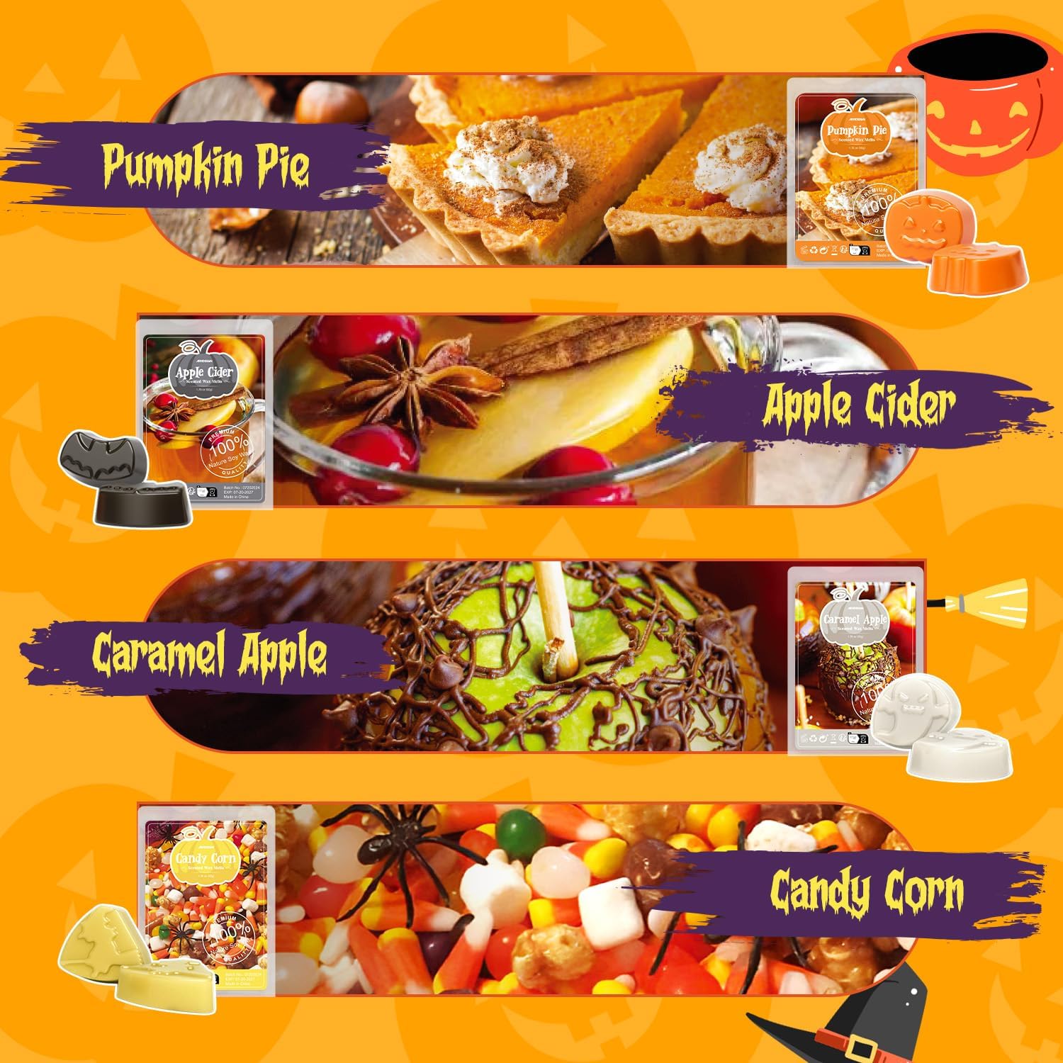 ARVIDSSON Halloween Scented Wax Melts Fall Set