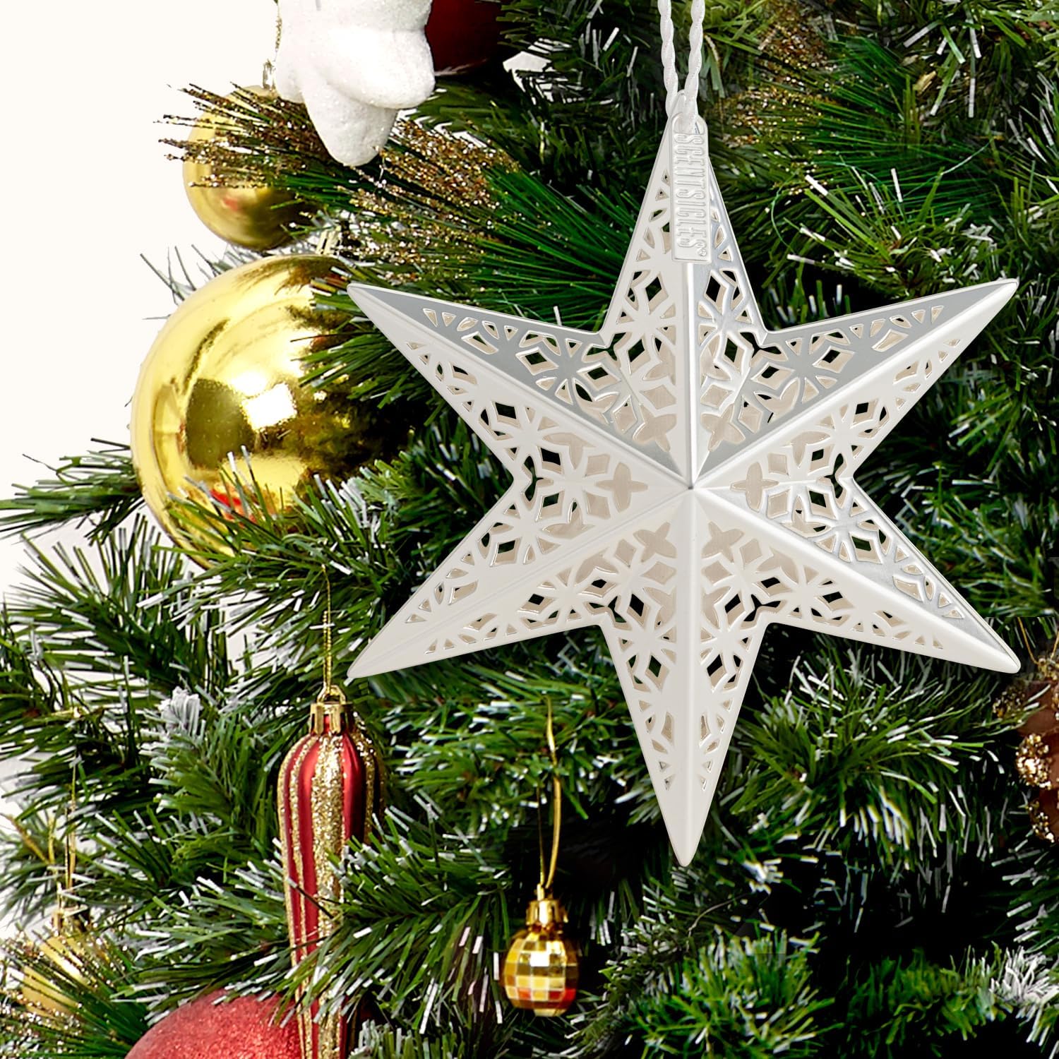 Scentsicles Silver Star Christmas Ornament with Scent Pack