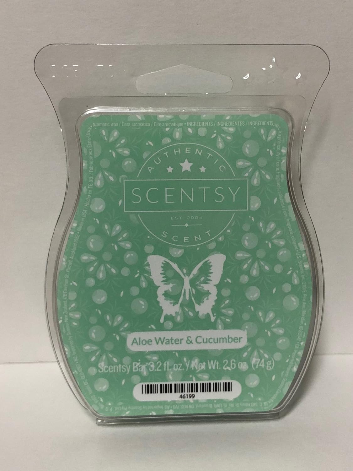 Scentsy Aloe Water Cucumber Wickless Candle Tart Wax 8 Squares