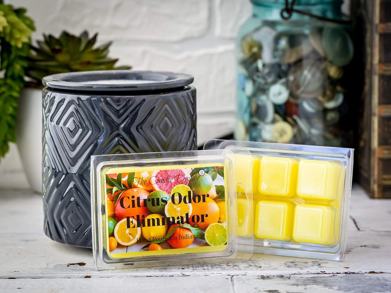 The Candle Daddy Citrus Odor Eliminator Wax Melts 6 Cubes