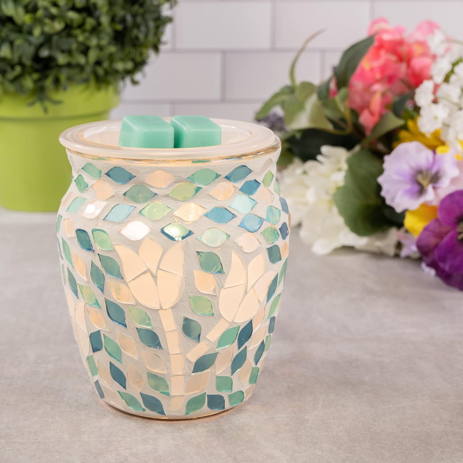 Scentsationals Mosaic Wax Melter Garden Delight