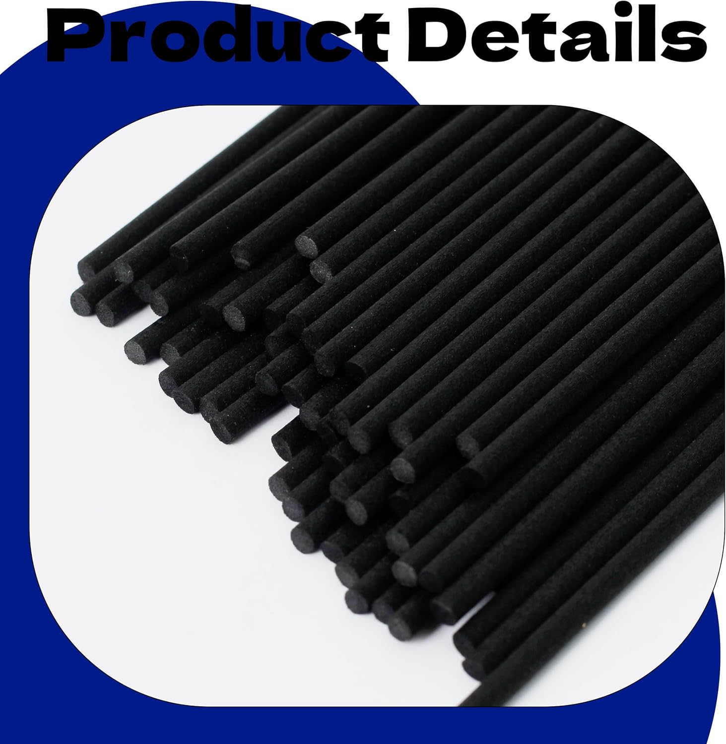 Black Fibre Reed Diffuser Sticks 50pcs