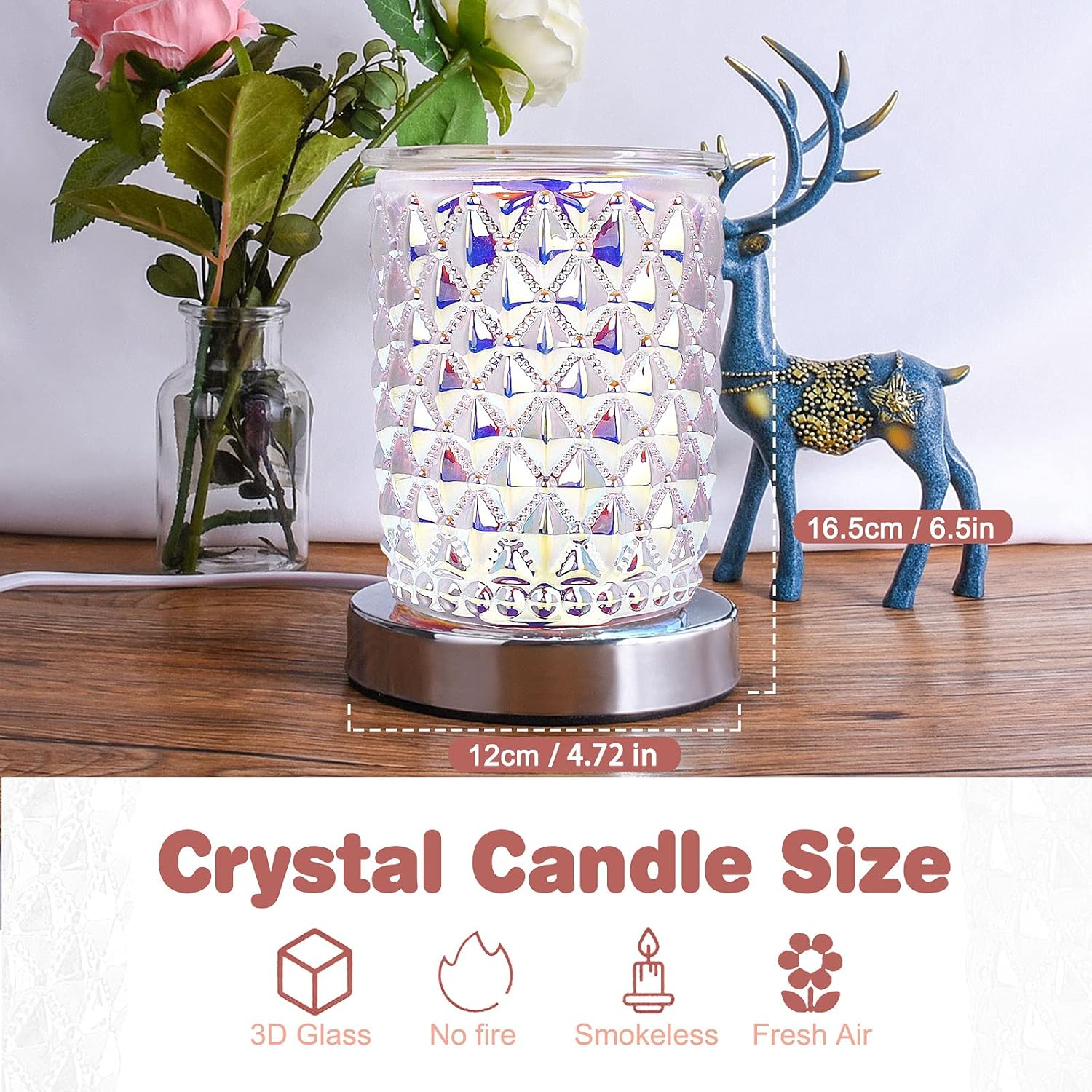 Tensun Dimmable Wax Melt Warmer - Pink Electric Candle Diffuser