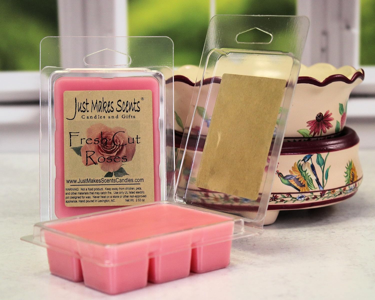 2 Pack Fresh Cut Roses Scented Soy Wax Melts