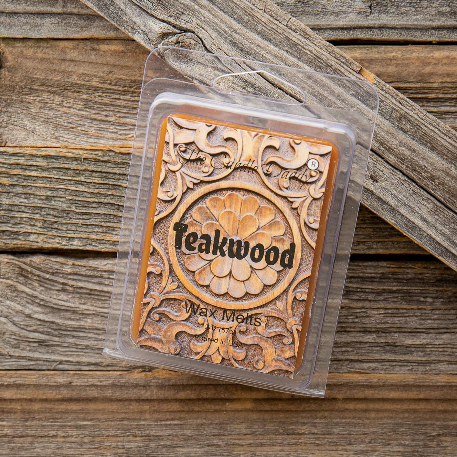 Teakwood Scented Wax Melts - 6 Cubes 2 Ounces 1 Pack