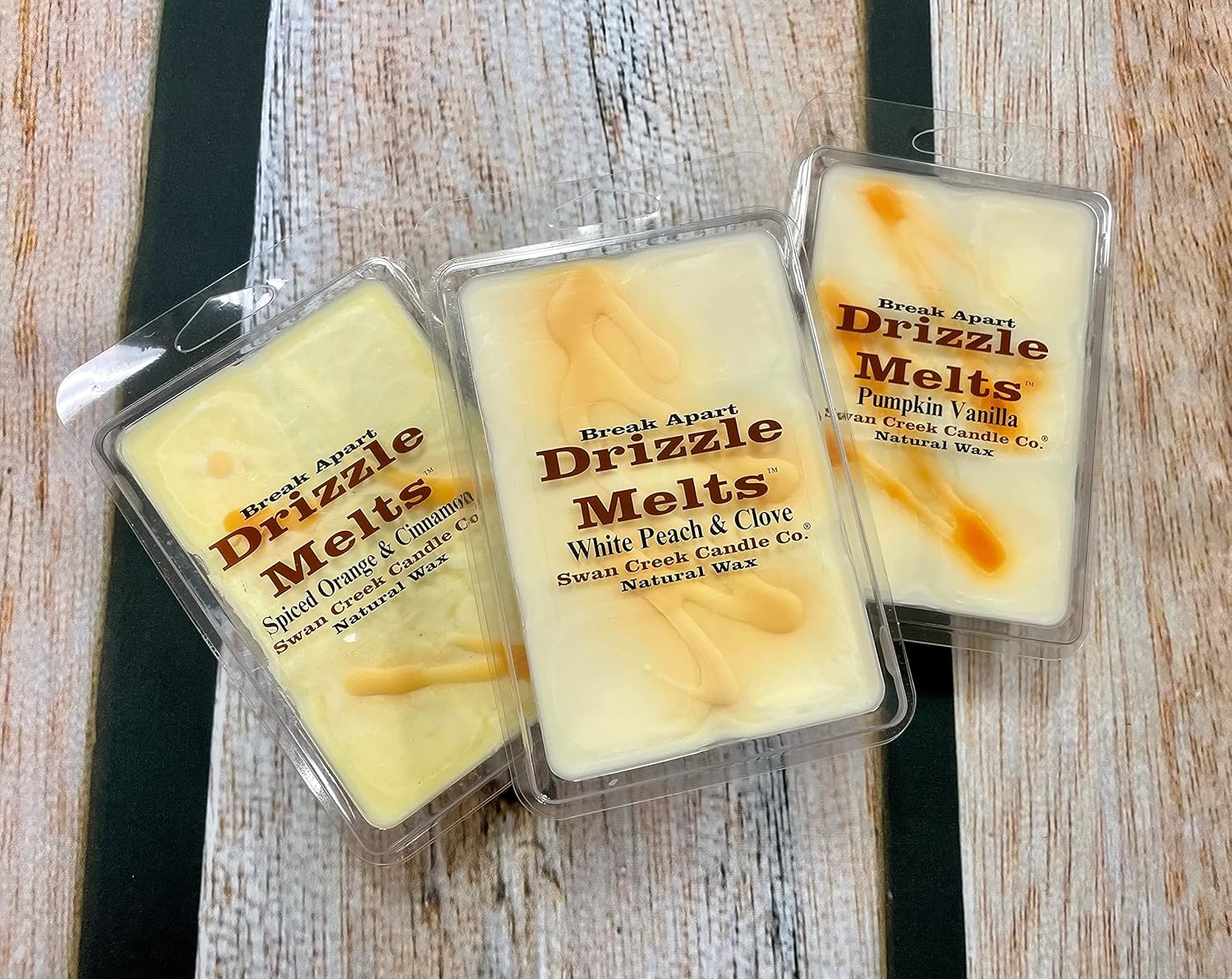 Swan Creek Drizzle Melts White Peach Clove