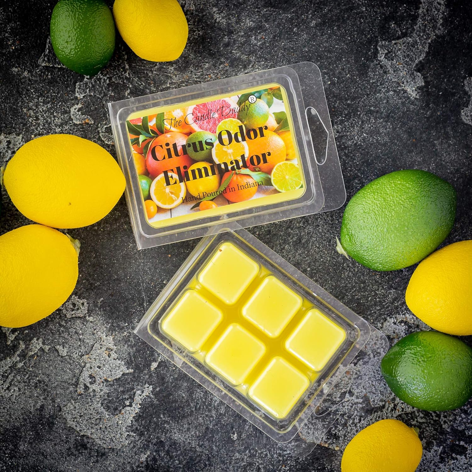The Candle Daddy Citrus Odor Eliminator Wax Melts 6 Cubes