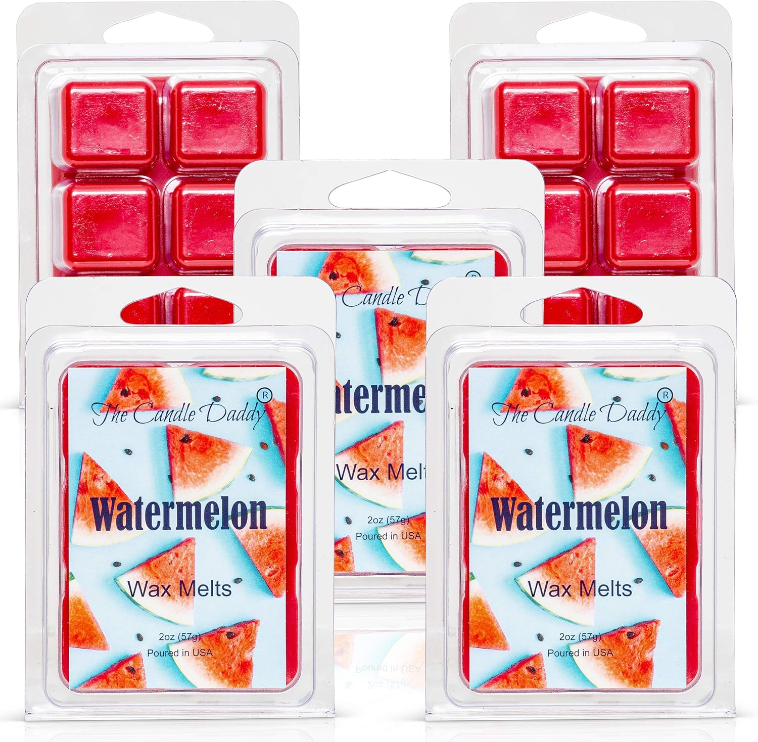 Watermelon Sweet Fruit Scented Wax Melts - 6 Cubes Gift