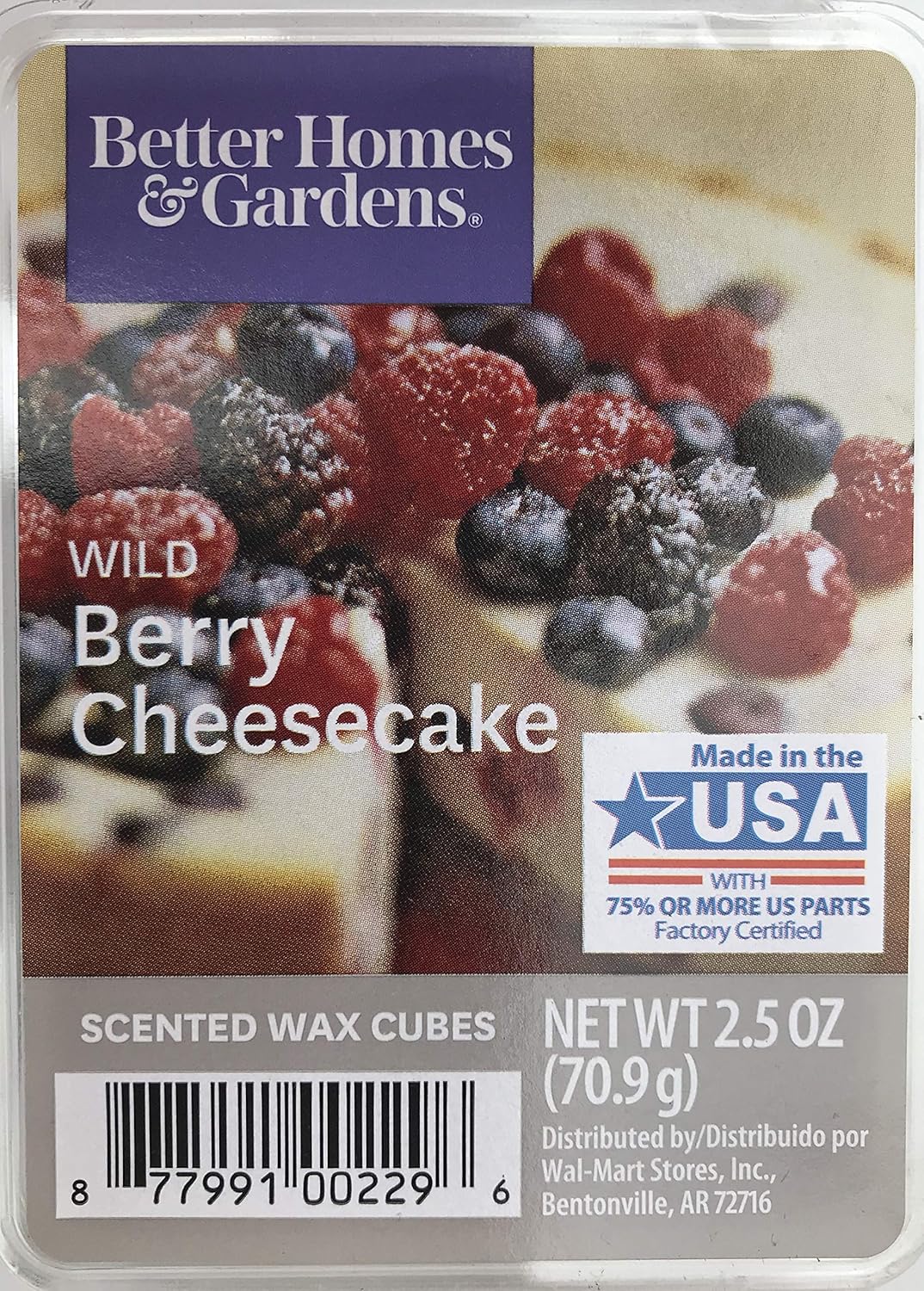 Better Homes and Gardens Wild Berry Cheesecake Scented Wax Cubes 1