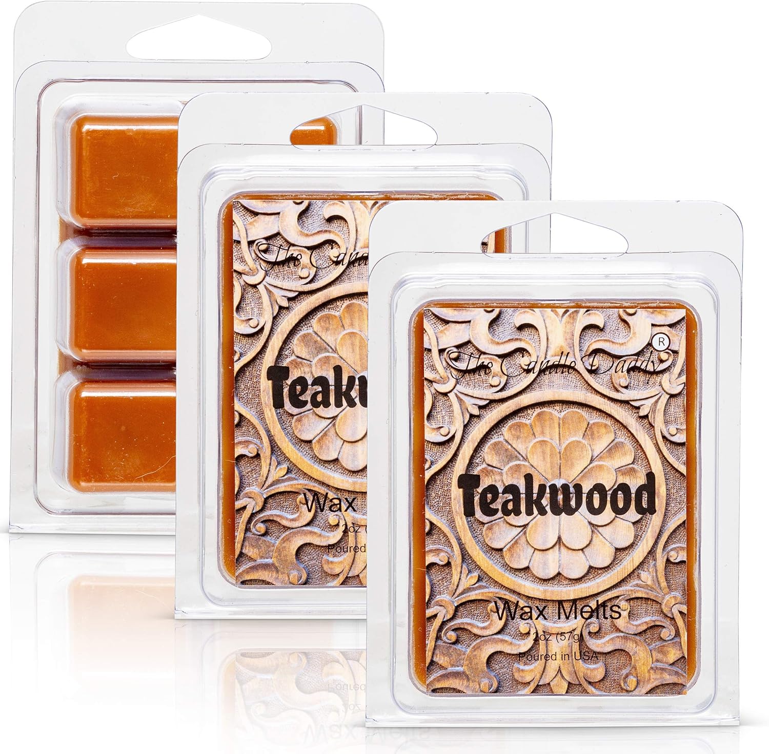 Teakwood Scented Wax Melts - 6 Cubes 2 Ounces 1 Pack