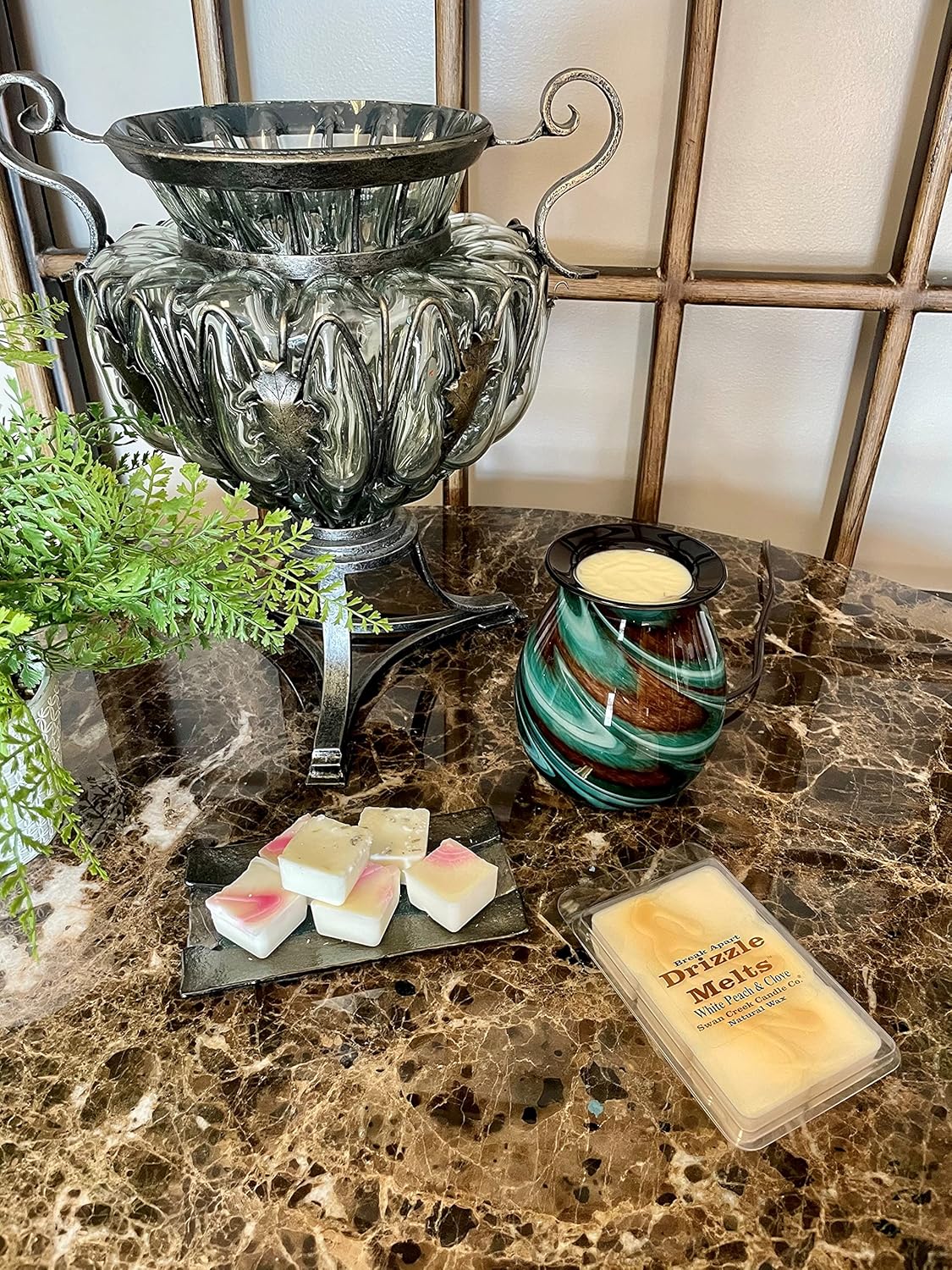 Swan Creek Drizzle Melts White Peach Clove